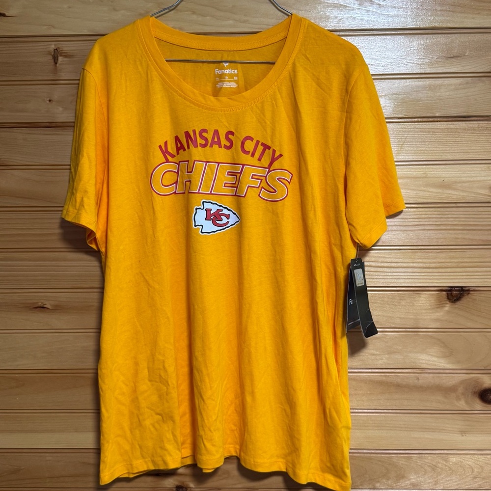 Fanatics Kansas City Chiefs Yellow Tee XL